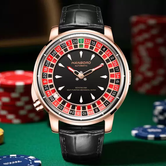 HANBORO CASINO SERIES : ROULETTE ROYAL AUTOMATIC WATCH