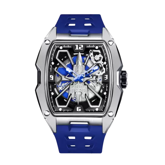 HANBORO FALCON X SERIES : AVIATION INSPIRED PRECISION WATCH (BLUE)