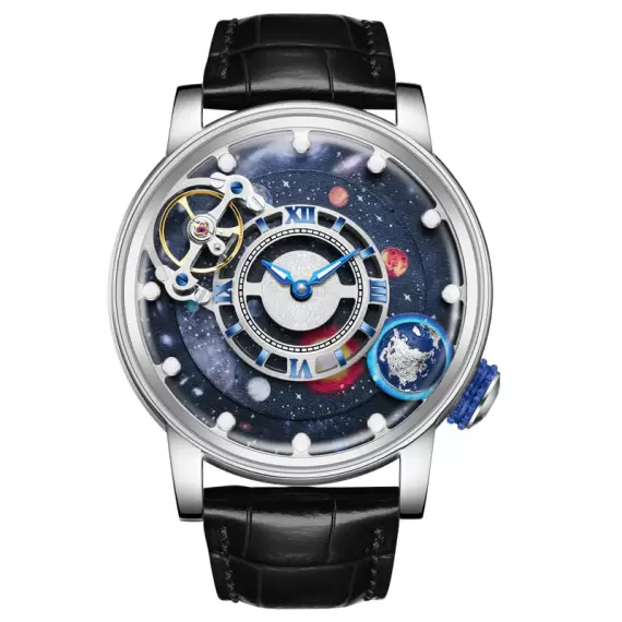 HANBORO 9INE PLANET SERIES : NEBULA CRAFT WATCH - SPACE TIME MASTERPIECE (STEEL)