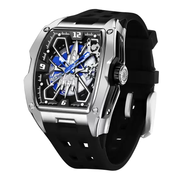 HANBORO FALCON X SERIES : AVIATION INSPIRED PRECISION WATCH (BLACK)