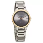 Titan Edge Ceramic Quartz Analog Grey Dial Ceramic Strap Watch For Women 2653KC09